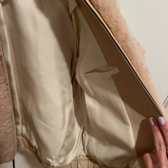 Helmut Lang Shearling Bomber Jacket - Picture 8 of 14